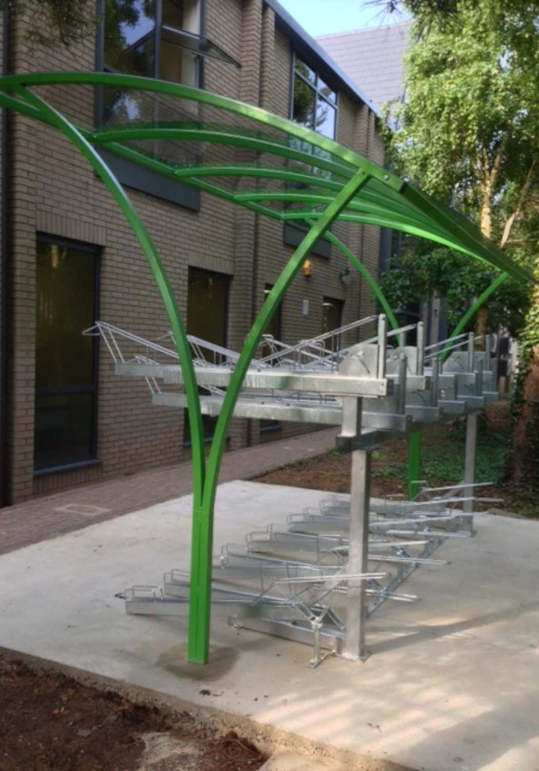 Two Tier New York Bike Shelter